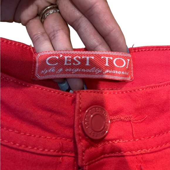 C’ Est Toi Red Label Red Skinny Jeans - Picture 4 of 5